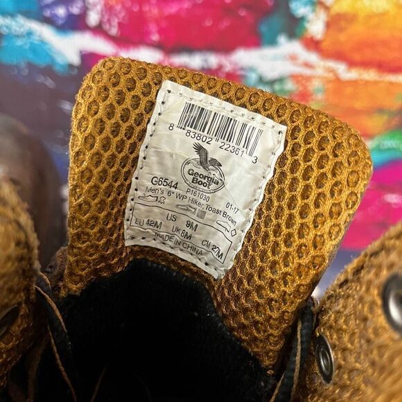 Georgia Boot Flexpoint Waterproof 6" Work Boot Comfort Core G6544 Mens Size 9 - Picture 6 of 9